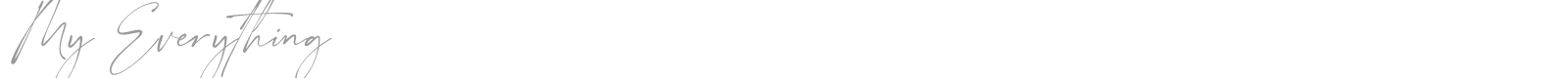 My Everything font preview